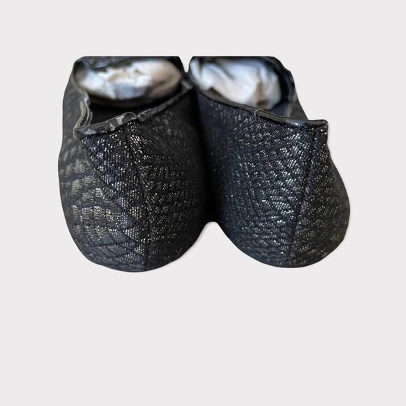 Dana Buchman Sequin/Silver Black Tassel Slip On Flats Shoes Size 5.5 - Picture 11 of 12